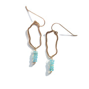 Blue Opal Lake Tahoe Earrings