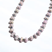 Kunzite Black Pearl Necklace