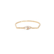 White topaz baguette Ring