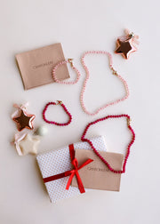 Pink Jade + 14k Gold Filled Toggle || Gemstone Necklace