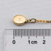 Minimalist Oval Doublet Opal & Diamond Necklace 14k Yellow Gold