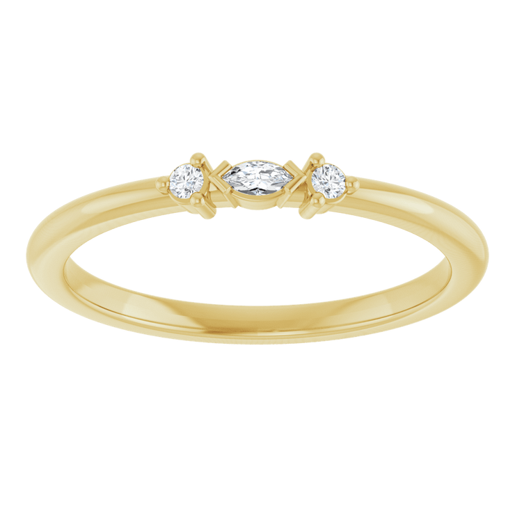 Lueur Marquise 14K Gold Diamond Ring