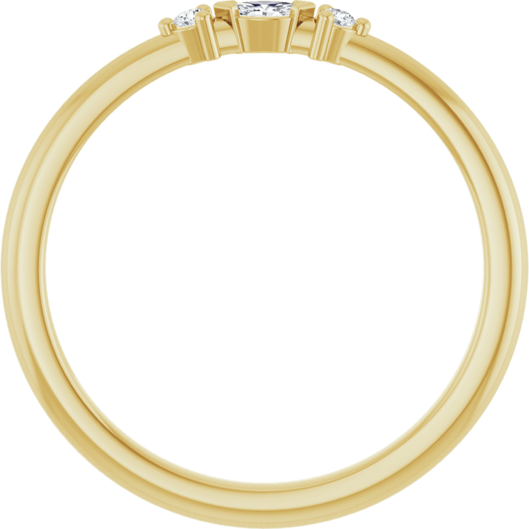 Lueur Marquise 14K Gold Diamond Ring