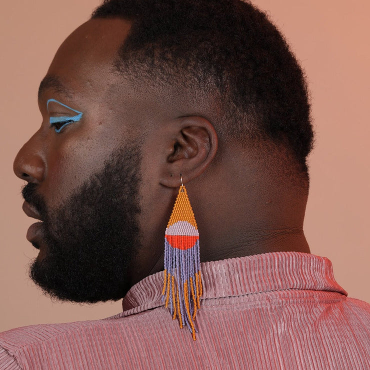 Desert Sunrise Beaded Earrings (3 Colorways)