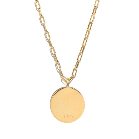 Leo Gold Vermeil Pendant Necklace