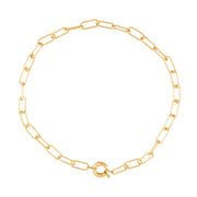 18K Gold-Filled Paper Clip Chain Necklace