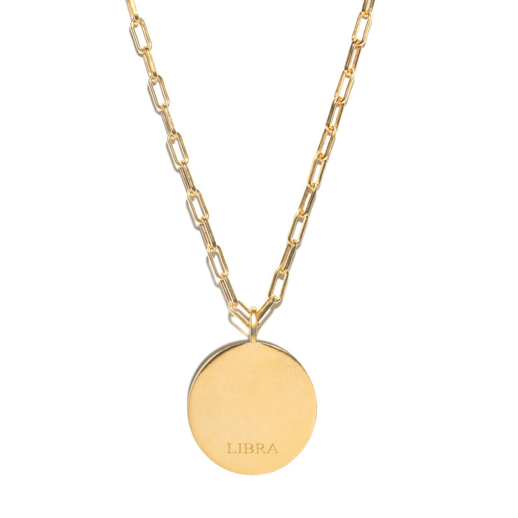 Libra Gold Vermeil Pendant Necklace