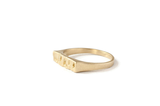 Sanctuary Signet Pinky Ring -R920YG, R920RG, R920WG