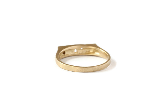 Sanctuary Signet Pinky Ring -R920YG, R920RG, R920WG