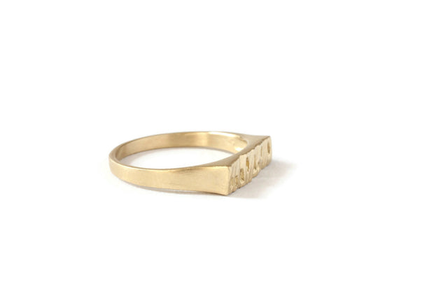 Sanctuary Signet Pinky Ring -R920YG, R920RG, R920WG