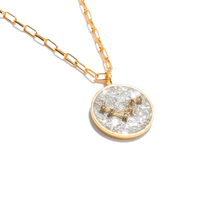 Libra Gold Vermeil Pendant Necklace