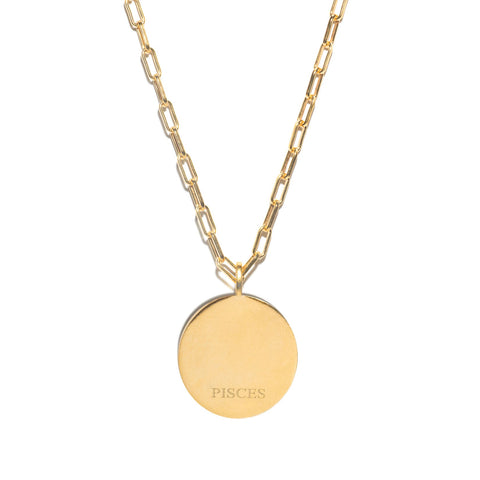 Pisces Gold Vermeil Pendant Necklace