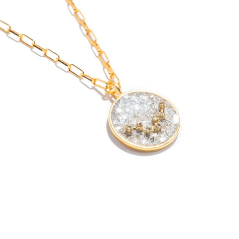 Pisces Gold Vermeil Pendant Necklace