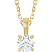 Éclat Doré Lab-Grown/Natural Diamond Pendant Necklace