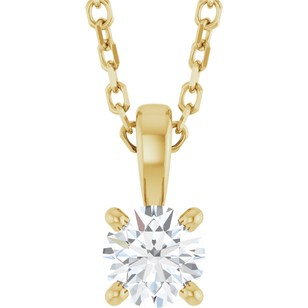 Éclat Doré Lab-Grown/Natural Diamond Pendant Necklace