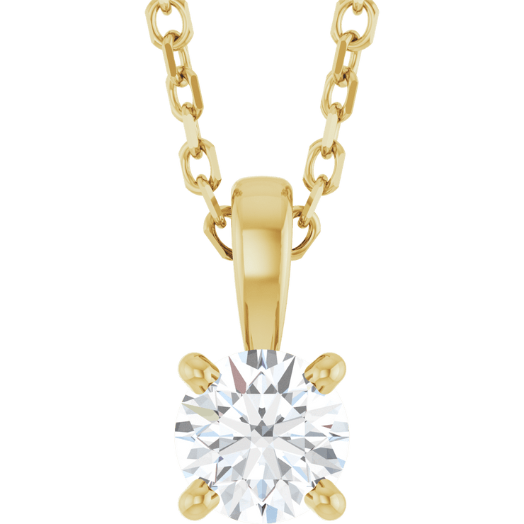Éclat Doré Lab-Grown/Natural Diamond Pendant Necklace