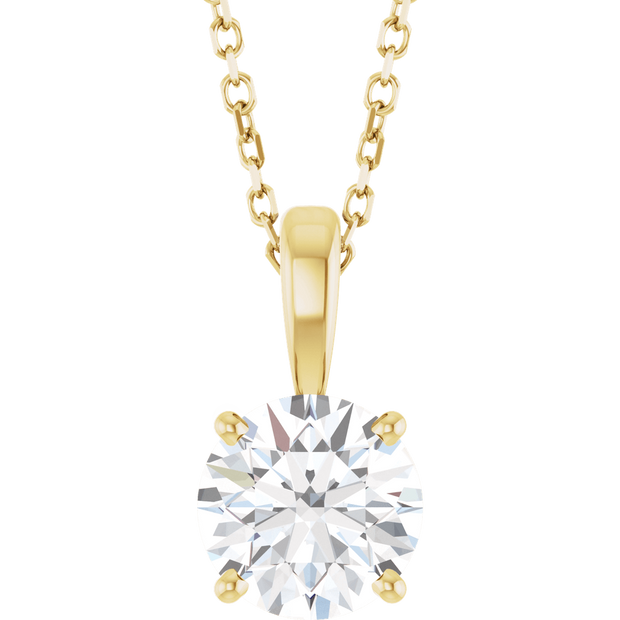 Éclat Doré Lab-Grown/Natural Diamond Pendant Necklace