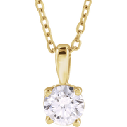 Éclat Doré Lab-Grown/Natural Diamond Pendant Necklace