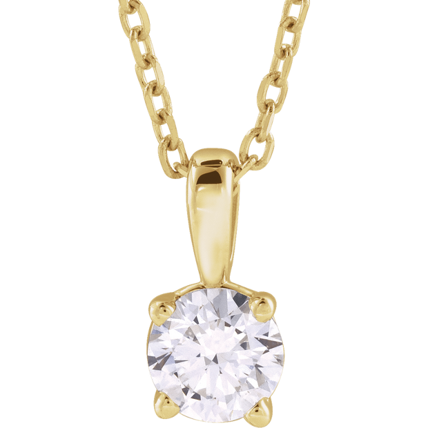 Éclat Doré Lab-Grown/Natural Diamond Pendant Necklace