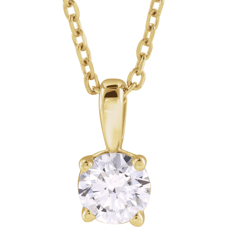 Éclat Doré Lab-Grown/Natural Diamond Pendant Necklace