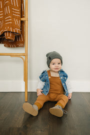 Dark Grey Mebie Baby Beanie