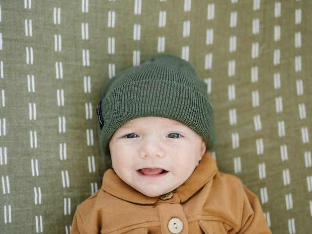 Green Mebie Baby Beanie