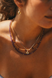 Citrine and Amethyst Felicity Necklace
