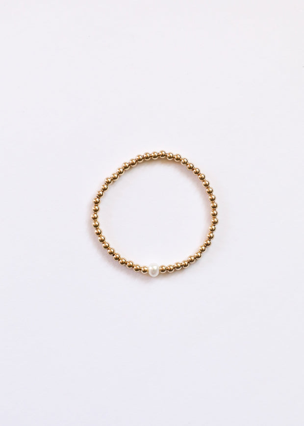 14k Gold Filled + Pearl || Bracelet