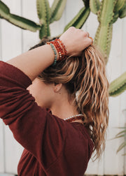 Turquoise Jasper :14k Gold Filled Sun + Moon || Adult Bracelets