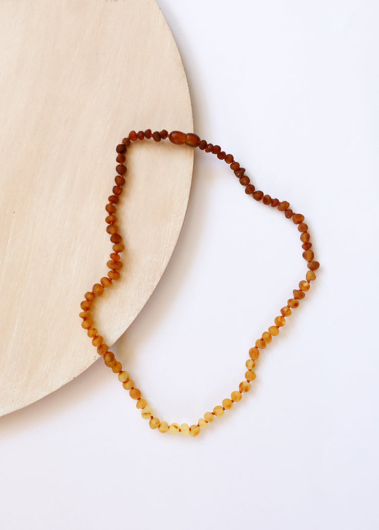 Raw Baltic Amber + Sunflower || Necklace ||