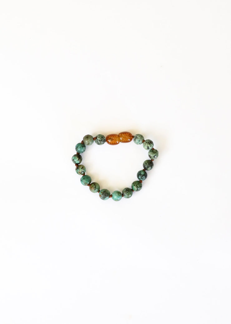 Pure Gemstone + Turquoise Jasper || Anklet or Bracelet