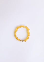 Raw Honey Baltic Amber + Gold || Adult Bracelet Stack ||