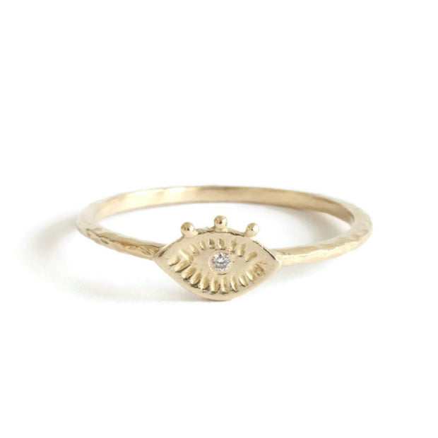 Tiny Eye Ring -R114YG, R114RG