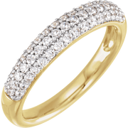 Éternelle 14k Gold Pavé Ring