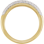 Éternelle 14k Gold Pavé Ring