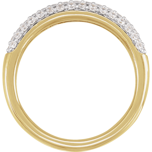 Éternelle 14k Gold Pavé Ring