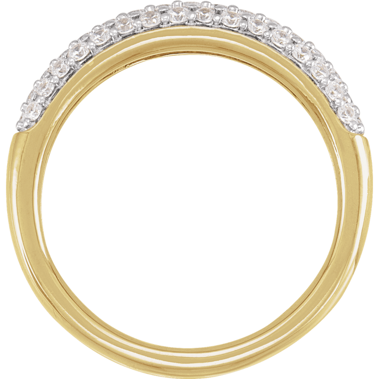 Éternelle 14k Gold Pavé Ring