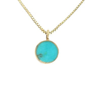 Circ Necklace- Extra Small Turquoise