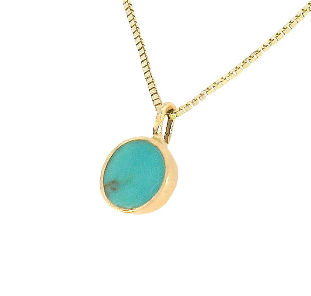 Circ Necklace- Extra Small Turquoise