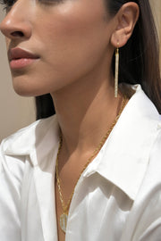 Miladi Large Gold Vermeil Earrings