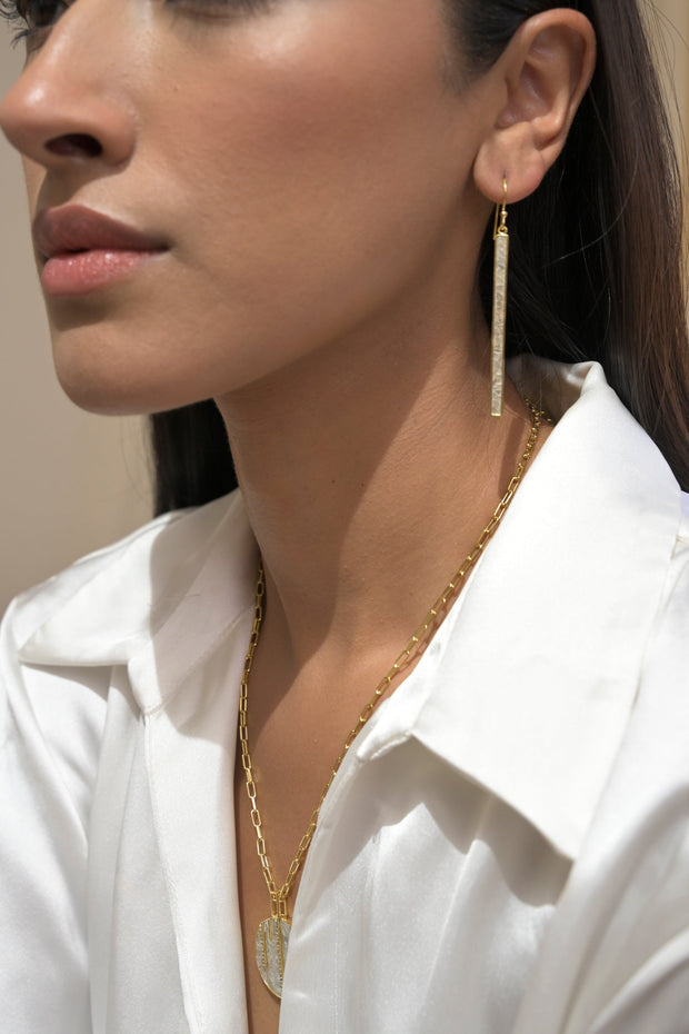 Miladi Large Gold Vermeil Earrings