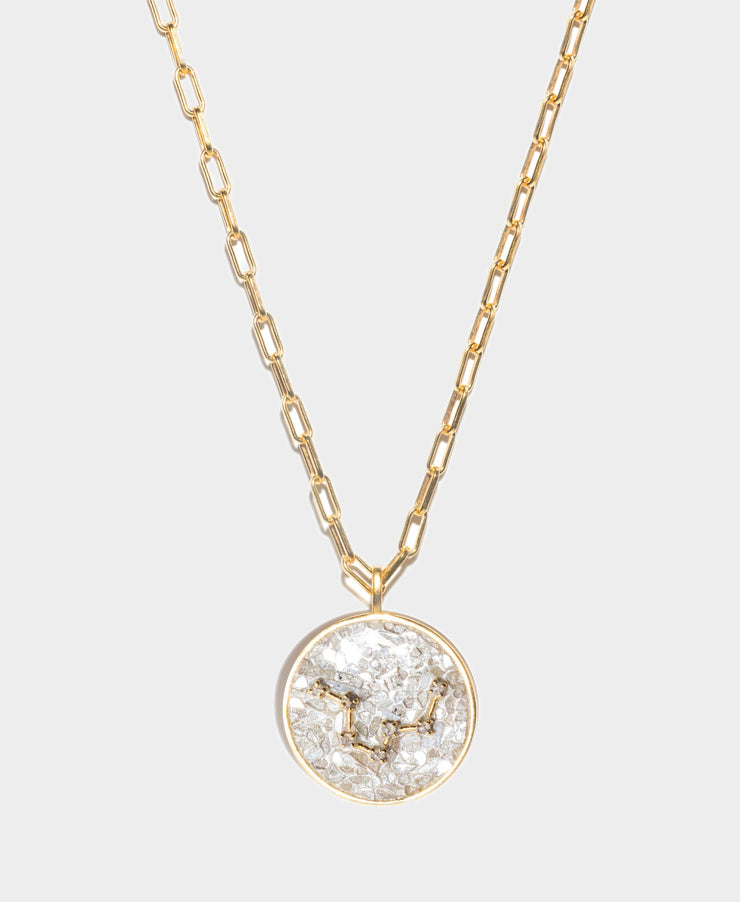 Aquarius Gold Vermeil Pendant Necklace