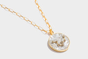 Aquarius Gold Vermeil Pendant Necklace
