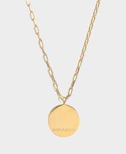 Aquarius Gold Vermeil Pendant Necklace