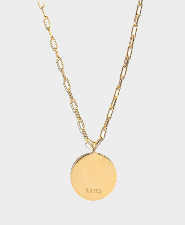 Aries Gold Vermeil Pendant Necklace