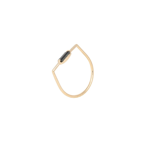 Sapphire baguette ring
