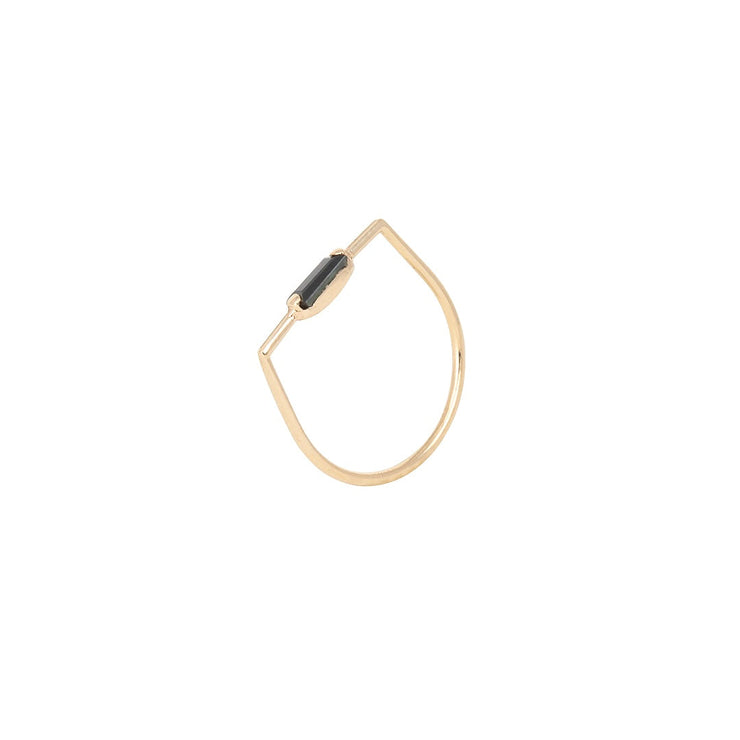 Sapphire baguette ring