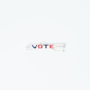 Woven VOTE Bracelet - White/Red/Blue