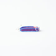 Woven VOTE Bracelet - Striped Red/White/Blue