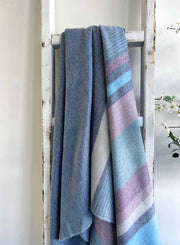 Alpaca Throw Blanket - Blue Bird